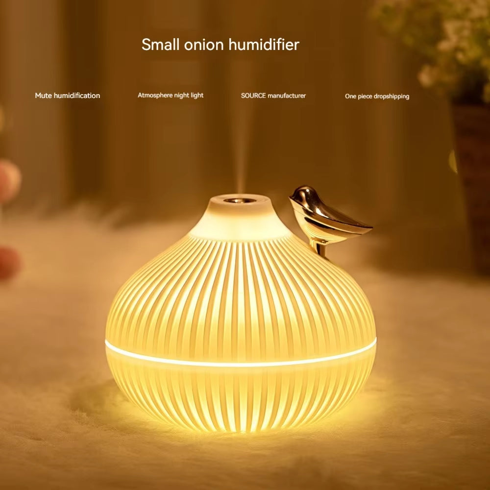 New Creative Small Onion Humidifier Mini USB Home Office Desktop Air Conditioning Room Large Mist Humidifier